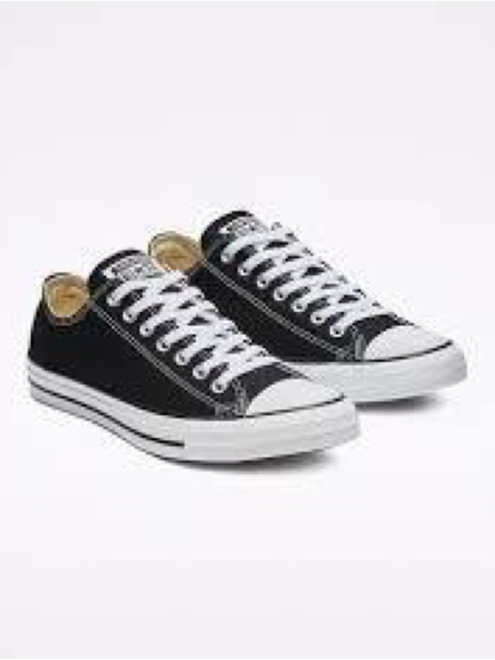 Converse Chuck Taylor Sneakers in Black and White -Women’s 9-Men’s 7